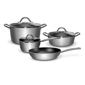 Bateria Cocina Wens Hard Anodized 7 Piezas Aluminio Forjado