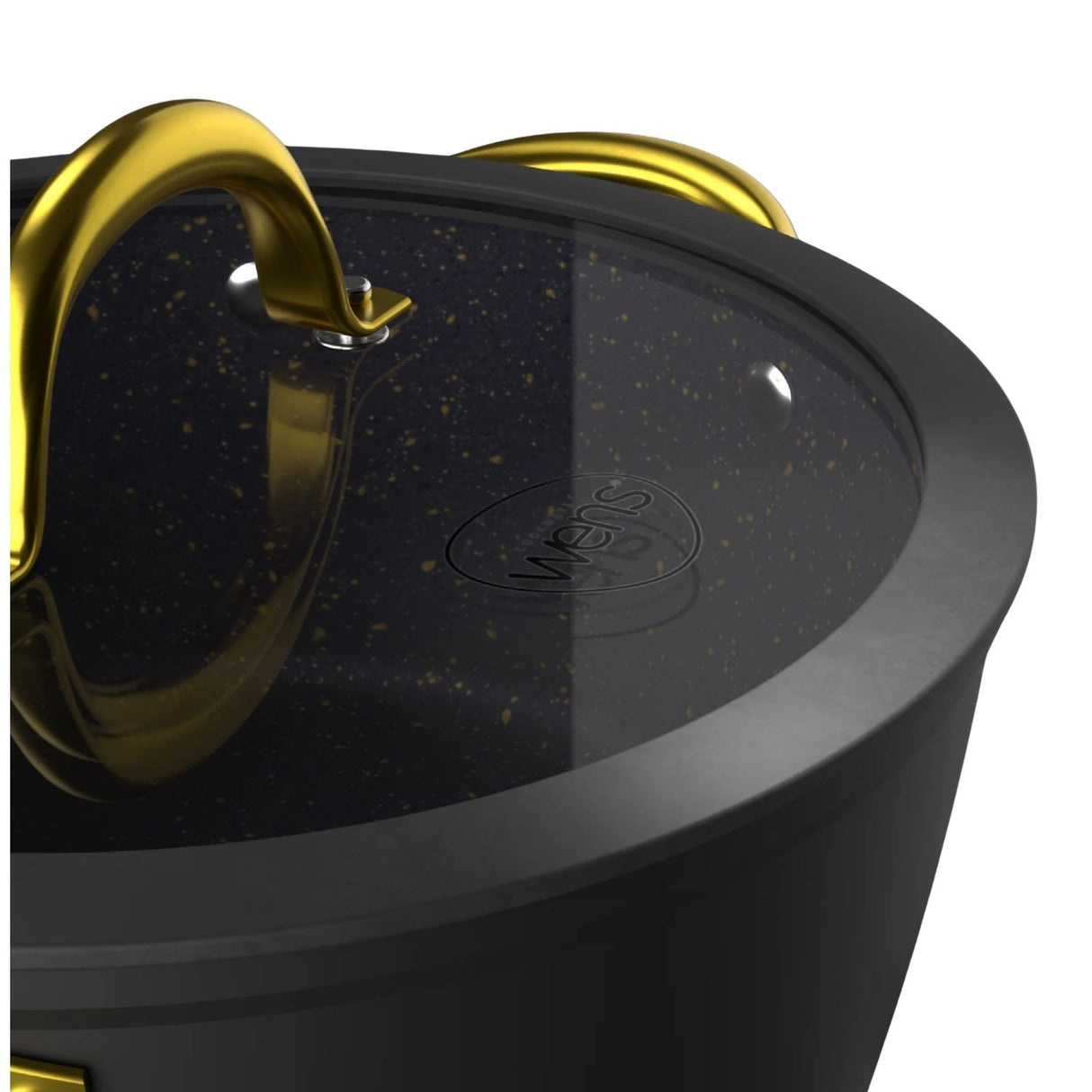 Bateria Cocina Wens Golden Series 7 Piezas Aluminio Forjado