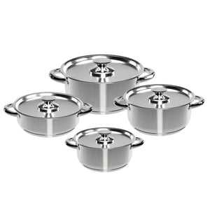 Bateria Cocina Wens 8 Piezas Acero Inoxidable Cocina 470-8SS