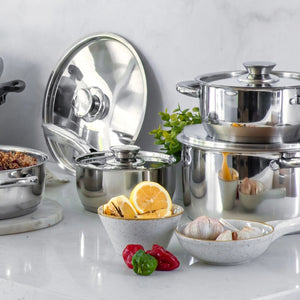 Bateria Cocina Wens 8 Piezas Acero Inoxidable Cocina 470-8SS