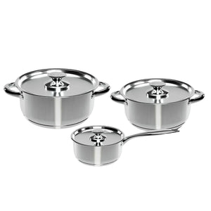 Set Batería de Cocina 6 Piezas Acero Inoxidable 410 Wens