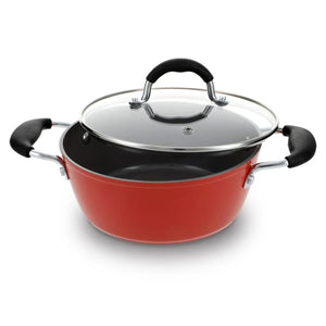 Cacerola Bohlier Modelo Venus 20cm Aluminio Tapa Vidrio Olla