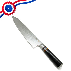 Cuchillo Damascus Black Pakka Wayu Limited 33cm Resistente