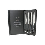 Set de 4 Cuchillos Black Mesa Wayu Limited: Elegancia y Durabilidad en tu Cocina. Disfruta de cortes precisos y un diseño elegante. ¡Mejora tu cocina hoy!-5