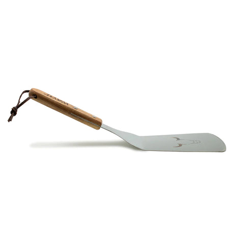 Espatula Cocina Acero Inoxidable Mango Madera 31cm Asado Wayu