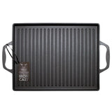 Plancha Parrilla Churrasquera Wayu Con Asas Hierro 44x28 cm