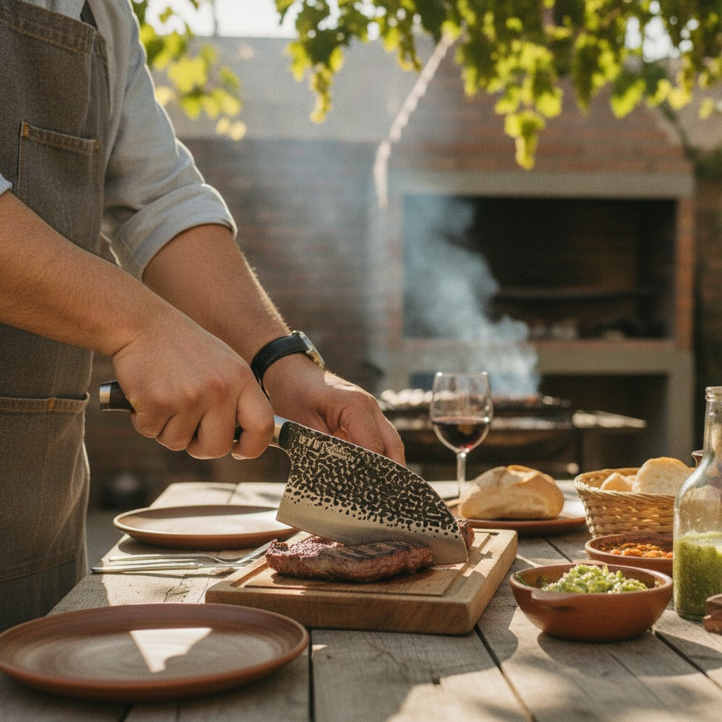 Cuchillo Hammer Hacha Serbian Wayu Limited Parrilla Asado