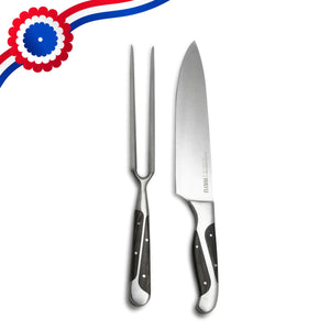 Set Parrillero Wayu Black Edition Cuchillo Con Pincho Premium