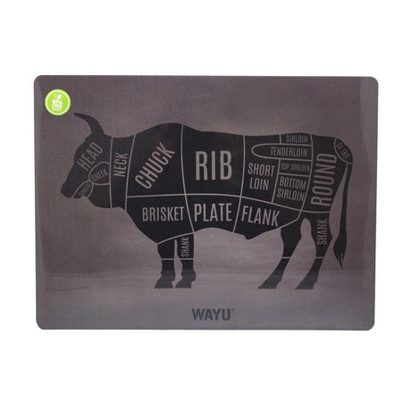 Individual Cocina 40x30cm Toro Black Wayu Mesa Quincho Asado: Dale un toque elegante a tu mesa y disfruta de cada comida. ¡Compra ahora!-1