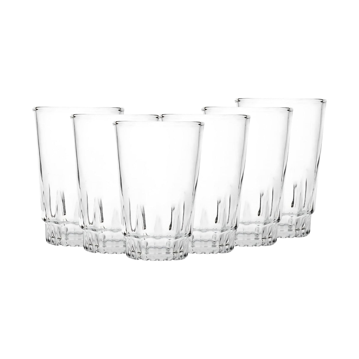 Set 6 Vasos Trago Altos Torino Bebidas Jugos Allegra 320mL