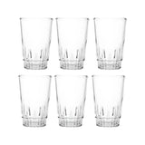 Set 6 Vasos Trago Altos Torino Bebidas Jugos Allegra 320mL