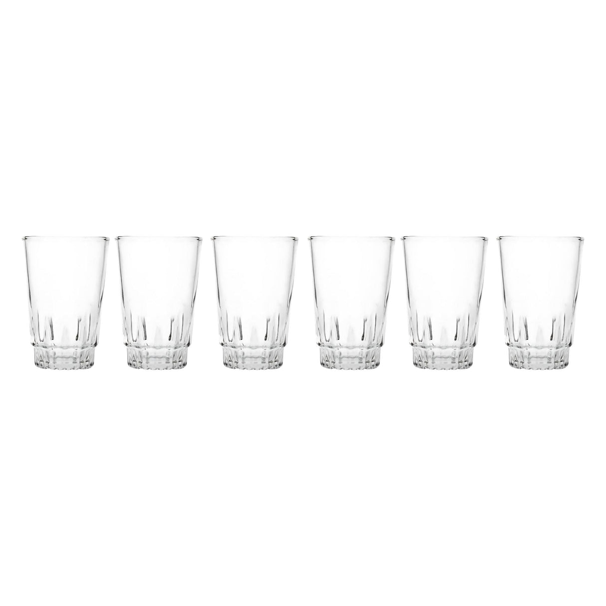 Set 6 Vasos Trago Altos Torino Bebidas Jugos Allegra 320mL