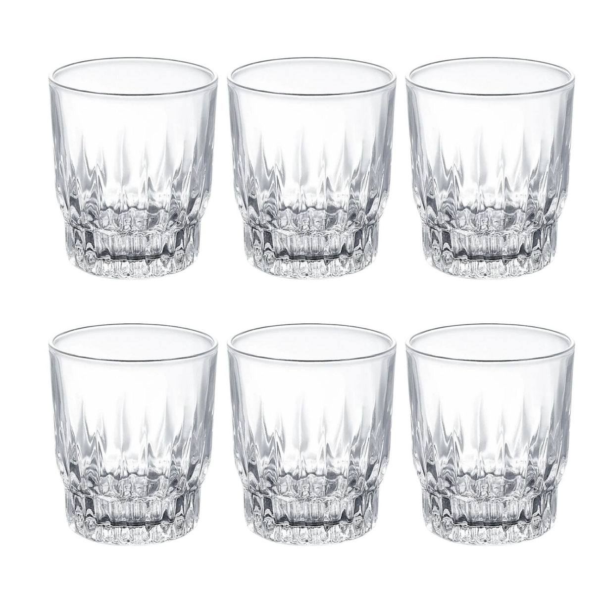 Set 6 Vasos Trago Bajo Torino Bebidas Jugos Allegra 280mL