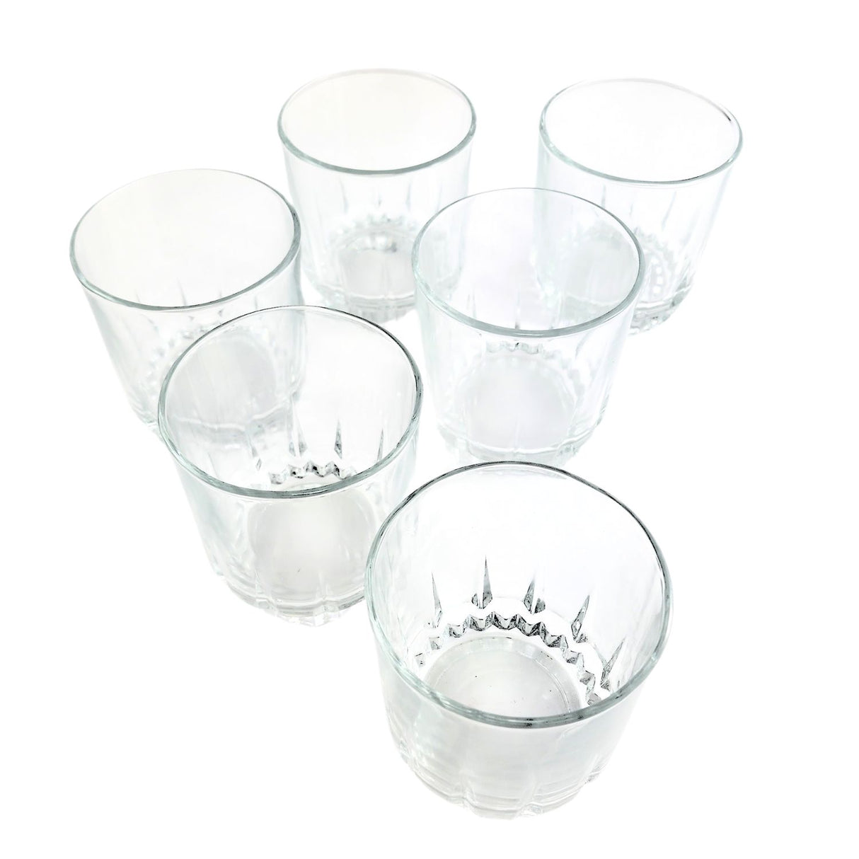 Set 6 Vasos Bajos Whisky Cristar Prisma Rocks 306ml