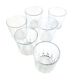 Set 6 Vasos Bajos Whisky Cristar Prisma Rocks 306ml