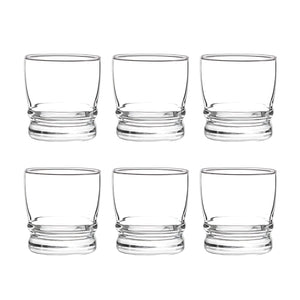 Set 6 Vasos Madeira Rocks 304mL Menaje Cocina Cristar