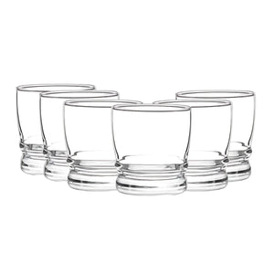 Set 6 Vasos Madeira Rocks 304mL Menaje Cocina Cristar