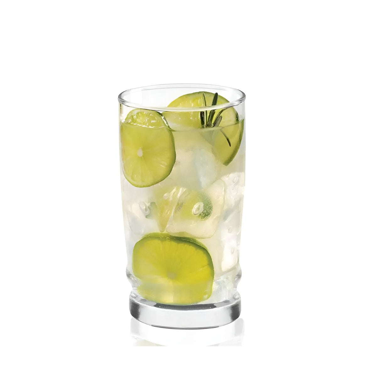 Display 6 Vasos Altos Madeira Rock 370cc Tragos Jugos Cristar