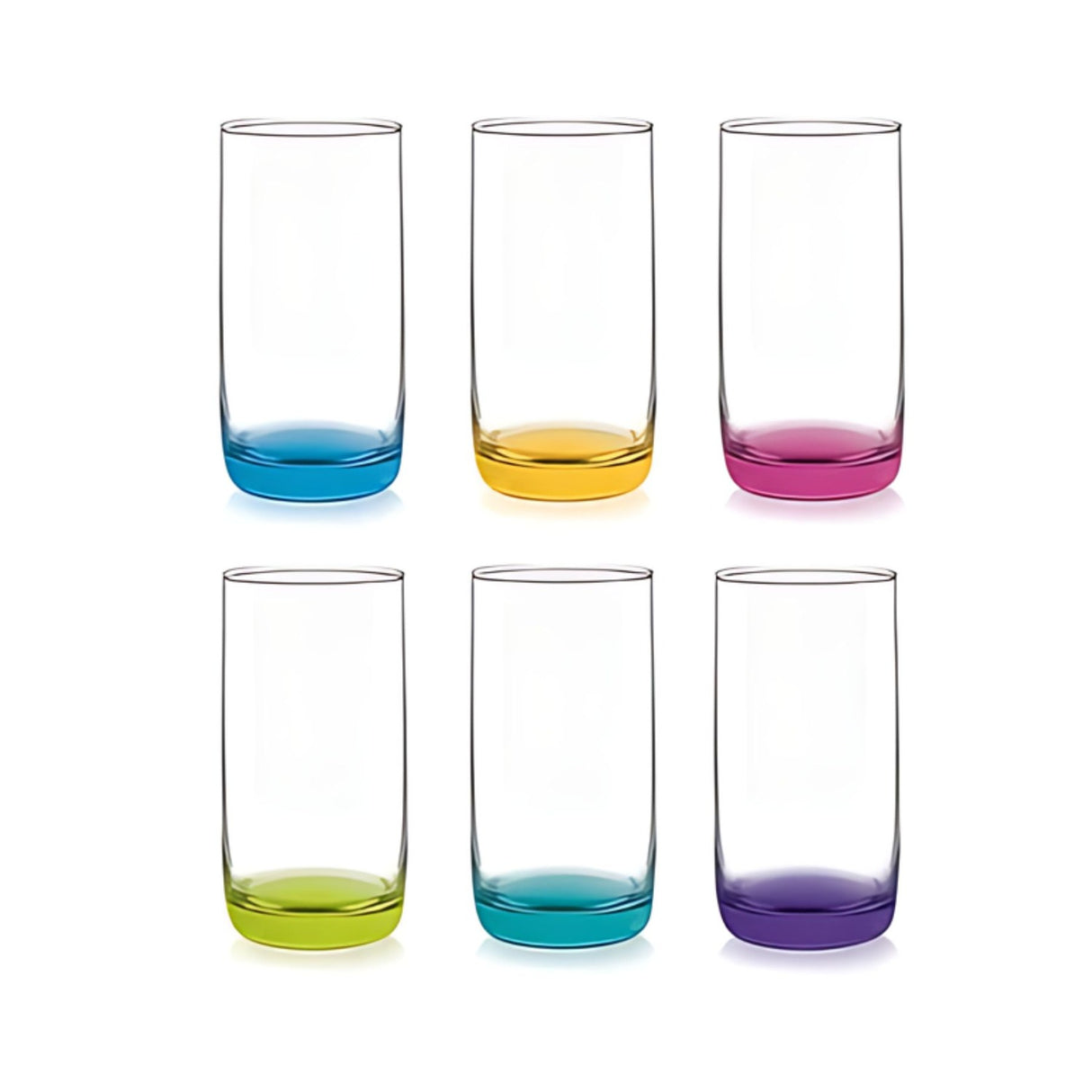 Set 6 Vasos Altos Cristar Monterrey 445 mL Vidrio