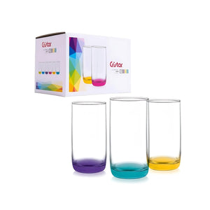Set 6 Vasos Altos Cristar Monterrey 445 mL Vidrio