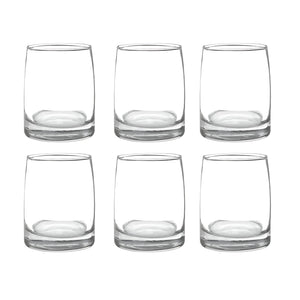 Display 6 Vasos Bajos 366cc Toledo Vidrio Cristar Mojitos Bebida