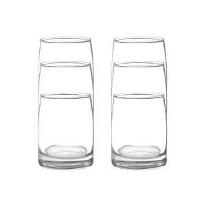 Display 6 Vasos Bajos 366cc Toledo Vidrio Cristar Mojitos Bebida