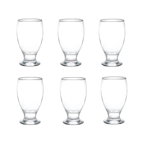 Display 6 Copas Lexington 355cc Para Agua Bebida Cerveza Cristar