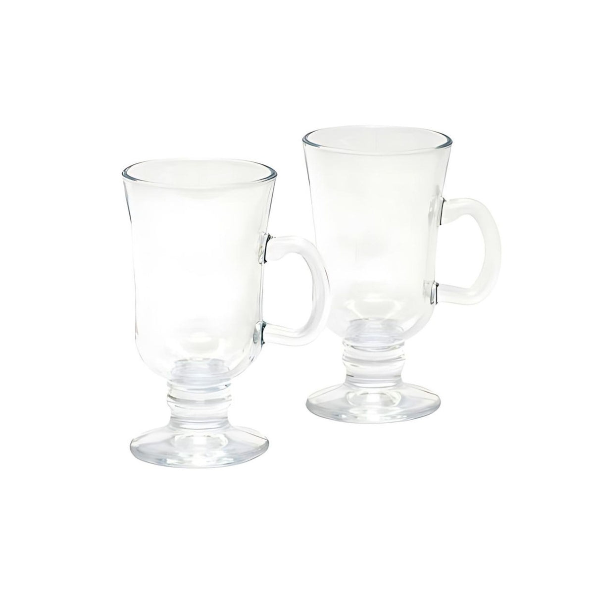 Set 2 Vasos Grande Cafe Cappuccino Vidrio Cristal 230cc Allegra