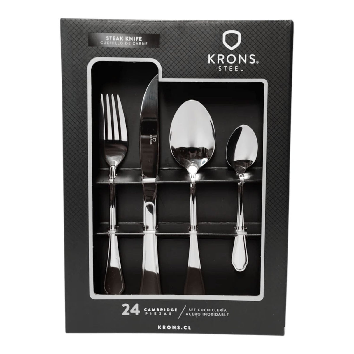 Set Cubiertos 24 Pzs Cambridge Krons Acero Inox Set Cuchilleria | Disparo.cl