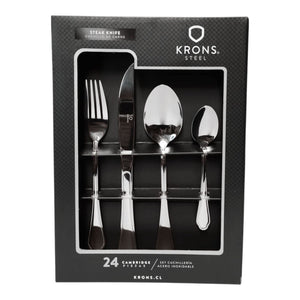 Set Cubiertos 24 Pzs Cambridge Krons Acero Inox Set Cuchilleria | Disparo.cl