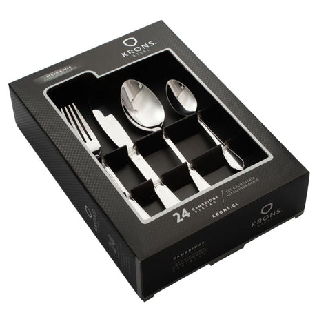 Set Cubiertos 24 Pzs Cambridge Krons Acero Inox Set Cuchilleria