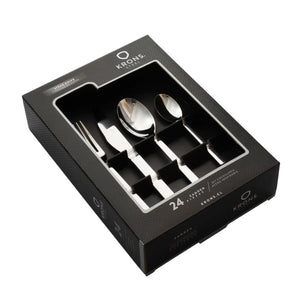 Set Cubiertos 24 Pzs Camden Krons Acero Inox Set Cuchilleria