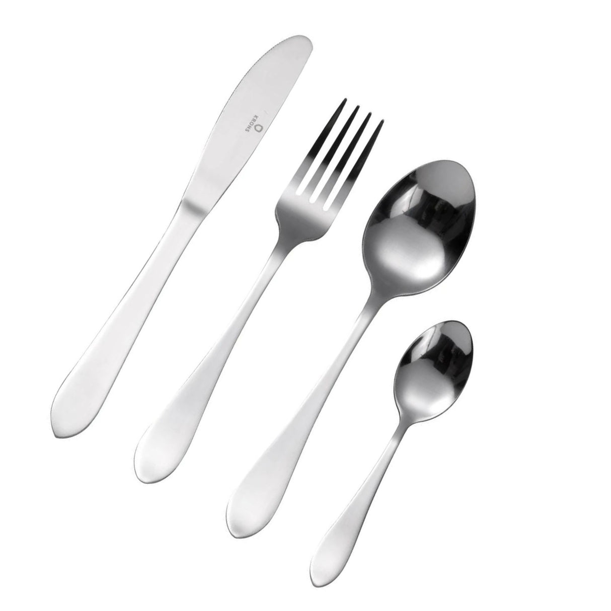 Set Cubiertos 24 Piezas Vancouver Krons Acero Inoxidable