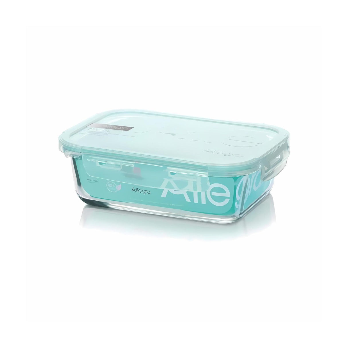 Contenedor Alimentos Hermetico Rectangular 1500ml Allegra
