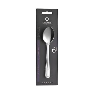 Set 6 Cucharas para Te Perlado Krons 13cm Acero Inoxidable