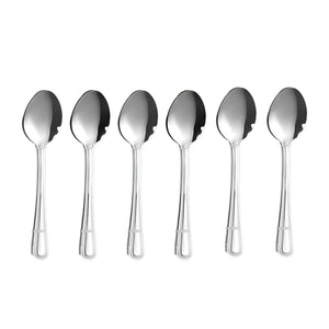 Set 6 Cucharas para Te Perlado Krons 13cm Acero Inoxidable