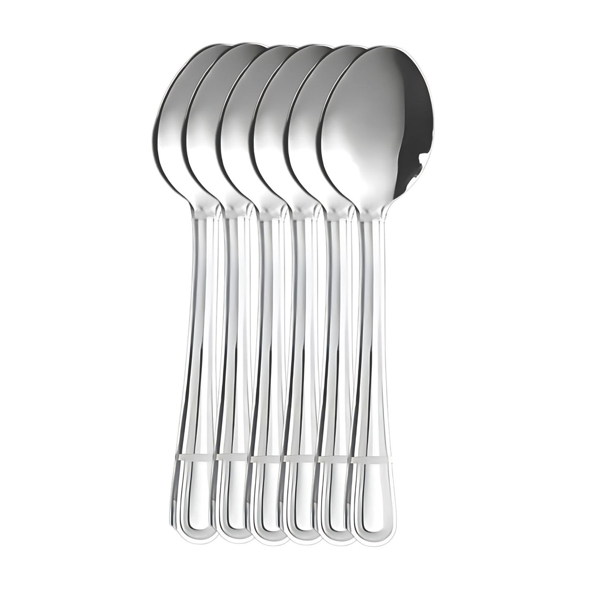 Set 6 Cucharas para Te Perlado Krons 13cm Acero Inoxidable