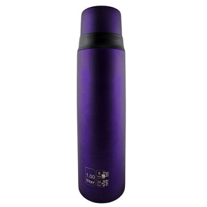 Termo Mega Slim IV 1L Acero Inoxidable Te Cafe Outdoor Morado