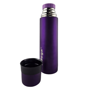 Termo Mega Slim IV 1L Acero Inoxidable Te Cafe Outdoor Morado