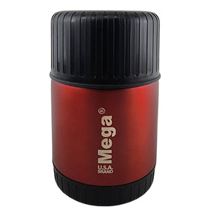 Termo Mega Magnum 500mL Comidas Metalico Acero Inoxidable Rojo