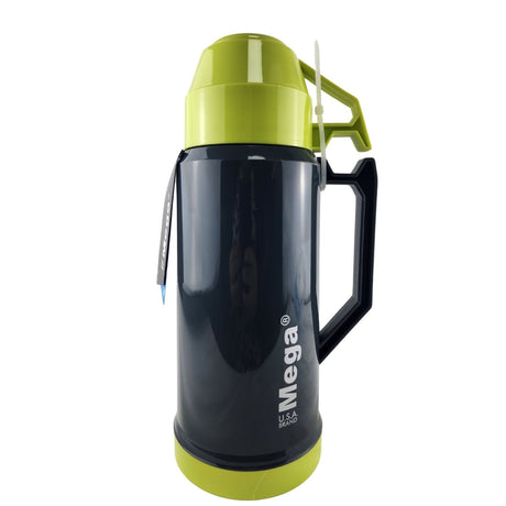 Termo Mega 1L New Megatemp Bebidas Calientes Frias con Tazas Verde