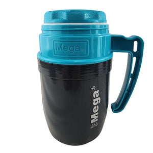 Termo New Mega 430mL Comida Caliente Boca Ancha Colores Celeste
