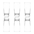 Pack de 6 vasos altos Van Gogh de vidrio transparente, 341cc, elegantes y duraderos, ideales para cócteles y refrescos en cualquier ocasión.-1