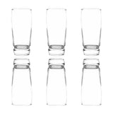 Pack de 6 vasos altos Van Gogh de vidrio transparente, 341cc, elegantes y duraderos, ideales para cócteles y refrescos en cualquier ocasión.-1