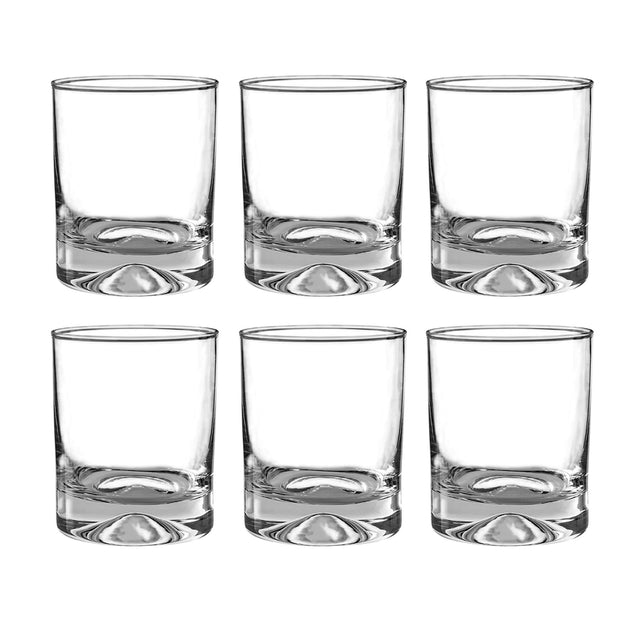 Set 6 Vasos Bajos Modelo Manhatan de 340mL Agua Tragos Jugo-1