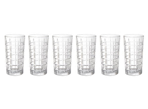 Set De 6 Vasos Altos 380Cc Modelo Glasglow Jugos Bebidas Mejora tu experiencia al servir bebidas con estos elegantes vasos. ¡Compra ahora y disfruta!-1