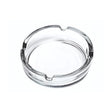 Cenicero circular de vidrio transparente Allegra, 10.5cm, resistente al calor, ideal para cenizas y colillas en casa o oficina.-1-1-1-1