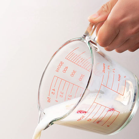 Jarra Medidora De Líquidos o Mezclas 1000Ml Vidrio Allegra, ideal para medir con precisión. ¡Haz que cocinar sea más fácil y eficiente!-2