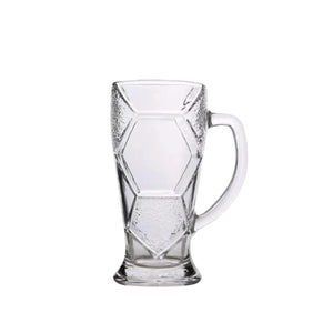 Set de 2 vasos shoperos Ziel de vidrio resistente, 600 ml, diseño elegante, ideales para disfrutar cerveza en reuniones.-1-3-1-1