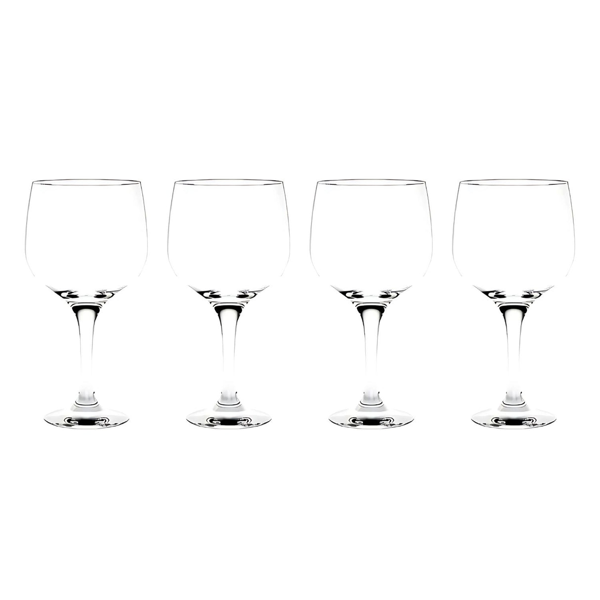 Set de 4 copas de gin tonic de vidrio transparente, 653 ml, diseño elegante y resistente, ideales para cócteles en eventos y reuniones.-1